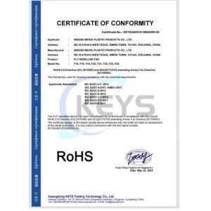 Ningbo Meida Plastic Products Co., Ltd. Certifications