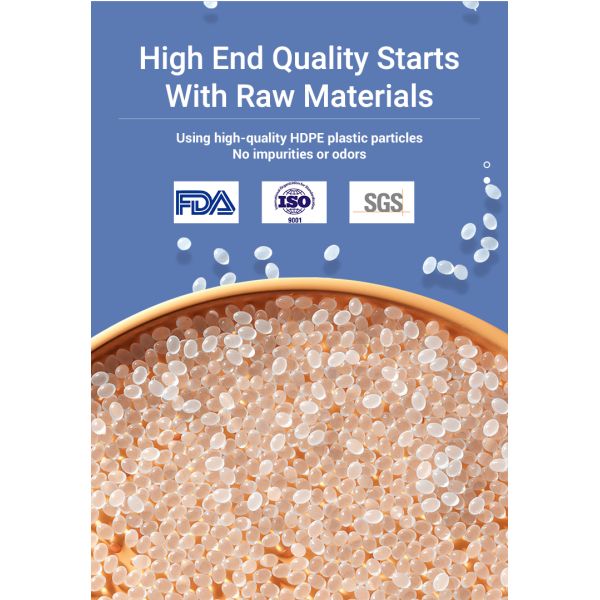 Empty White HDPE Plastic Laboratory Bottles Indicator For Liquid Storage