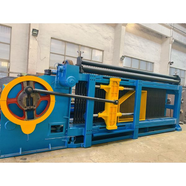 Low Noise195m/h Automatic Gabion Machine 84*110mm Stone Cage Wire Mesh