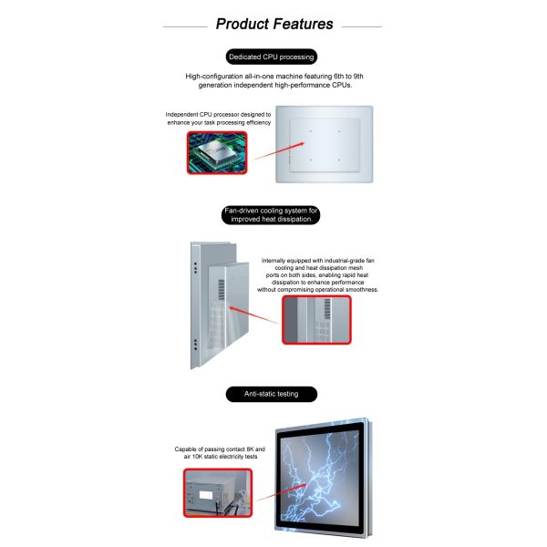 15.6 Inch Embedded IPS Capacitive Touchscreen All-in-one Wall Mount Monitor Vesa Industrial Computer PC