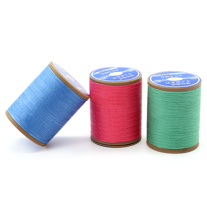 Plastic Cone 57g 150D/16 0.8MM Durable Wax-Coated DIY Sewing Thread for Leather Repair