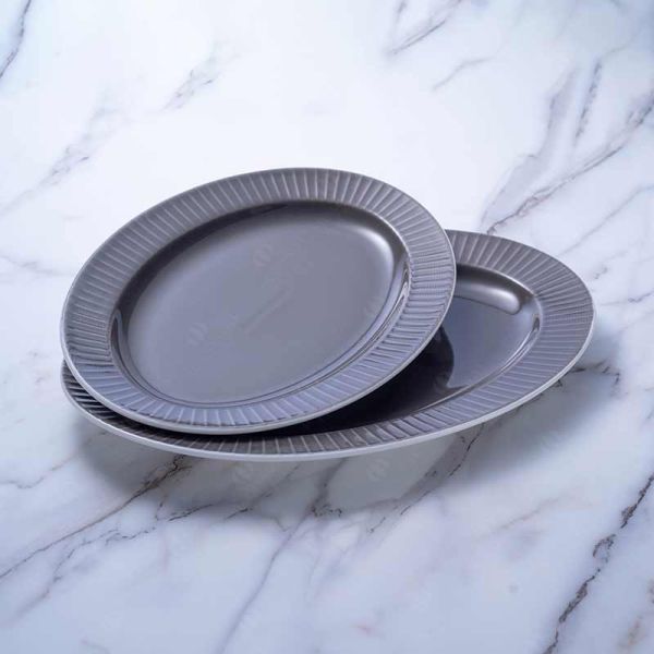 LFGB Fadeless 20Pc Embossed Color Dinnerware Sets