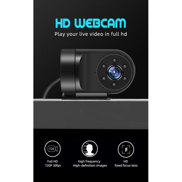 HD USB Module Computer Camera Webcam Clip on Streaming Video Camera