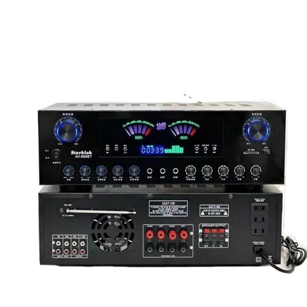 AV-9388BT/AV-999BT 2200W/1200W Professional 7-Channel BT Wireless Amplifier High-Fidelity Home Theater 7.1 Speaker System Metal