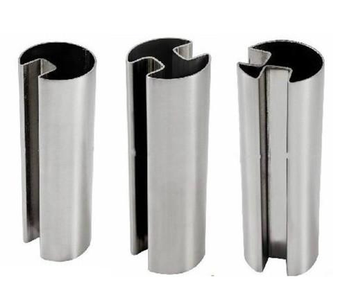 Buy 304 316 stainless steel channel tube and pipe for glass railings with mirror or hairline finish at wholesale prices