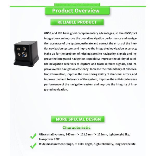 20W UNIVO UBTS400Y Unmanned Ship Navigation Control Aircraft Fiber Optic Gyroscope