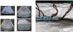 6Mil Drawstring White Waterproof Dumpster Container Liners, Recycled PE Dumpster