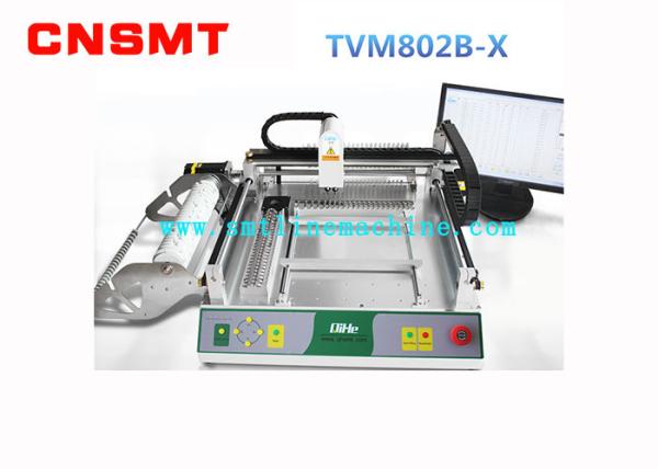 Buy Mini Automatic SMT Pick And Place Machine PCB Assembly CNSMT QIHE TVM802BX 2 HD Cameras at wholesale prices