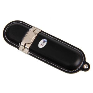 Quality PC/ MAC Leather Flash Drive With 100% Real Capacity Grade A Chip for sale