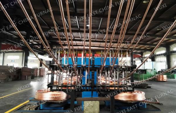 Copper Brass Bronze Rod Continuous Casting Machine Process , Upward Casting