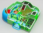 Commercial Event Interactive Bounce House , Double Faced Inflatable Soccer Dart
