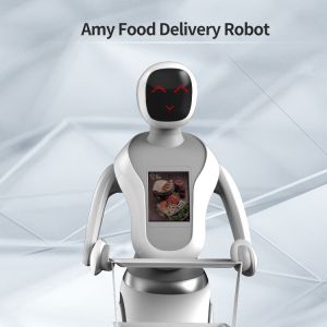 Buy cheap Intelligent Avoidance Robot Delivery Food DC24V 5A Remotely Controlled Robot from wholesalers