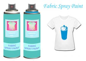 Quality Black Fabric Spray Paint Acrylic Spray Paint For Clothing / Shoes UV Resistant for sale
