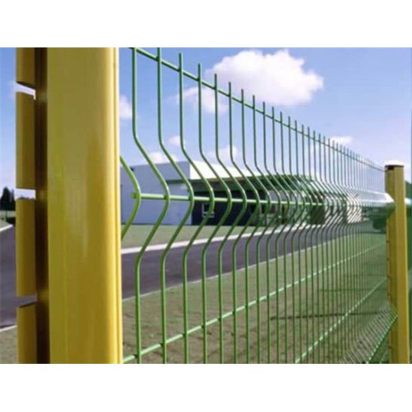 Safety Fences With Curve ISO9001 Welded Wire Mesh Panel Machine