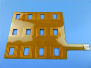 China Single Sided Flexible PCB On Polyimide With 3M Tape and Immersion Gold for Keypad Membrane on sale