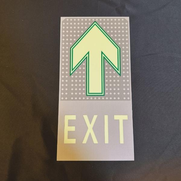 Buy Emergency Exit Photoluminescent Signage With Glow Time Of 8 - 12 Hours at wholesale prices