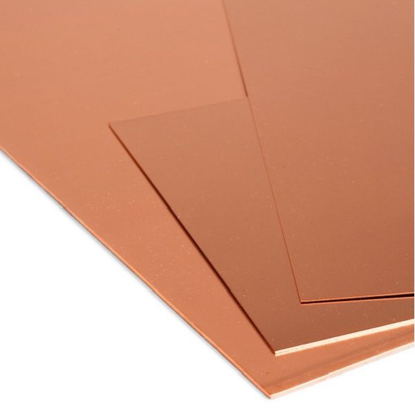 SGS 0.1mm Thickness Copper Flat Sheets C26800 Thin Copper Sheets For Crafts