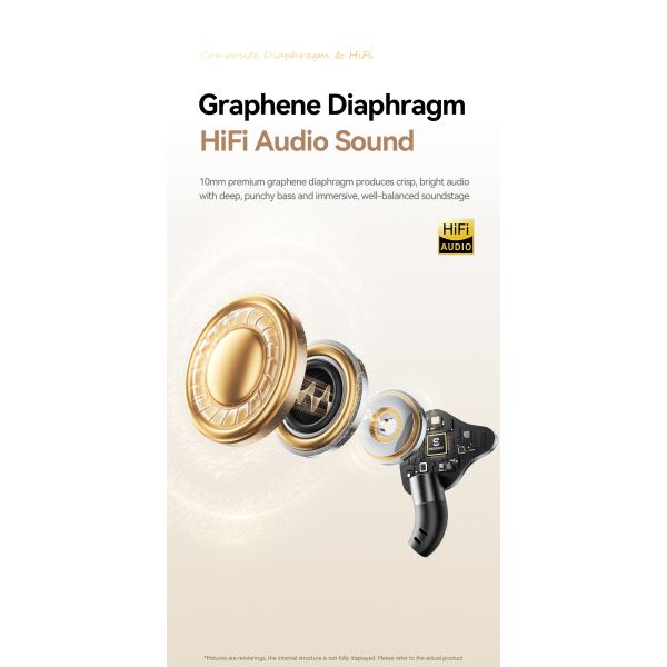 ESSAGER SK1 USB Type-C Earphones with 10mm Graphene Diaphragm Built-In Sound Card and Noise Cancelling for High-Quality Audio