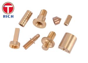 Quality Brass Cnc Turned Parts Mechanical hardware processing copper parts turning precision textile machine parts for sale