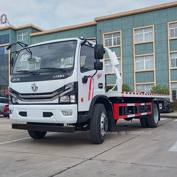 5T Dongfeng Flatbed Wrecker 4*2 Extended Cooling System for Middle Eastern Climate