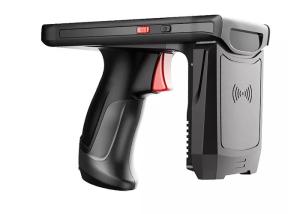 China Portable Android RFID UHF Reader Phone With Pistol Grip and 1D 2D Barcode Scanner on sale