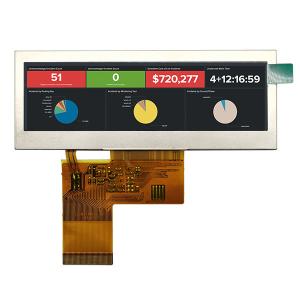 Quality 3.9 Inch Bar Type TFT LCD , 40 Pin TFT Display RGB Interface 480x128 for sale