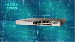 Quality Capacity 32Gbps 24 Port PoE Switch , SNMP Gigabit LAN Switch WS-C3850-24P-L for sale