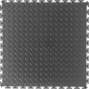China Garage Floor 18 X 18 Inch Square Rubber Diamond Plate Interlocking Floor Tiles For Home Gym on sale