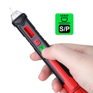 Quality HABOTEST HT100P Digital AC Phase Voltage Pen Tester LCD display detector NCV Safety Voltage Tool Non-Contact Electrosco for sale