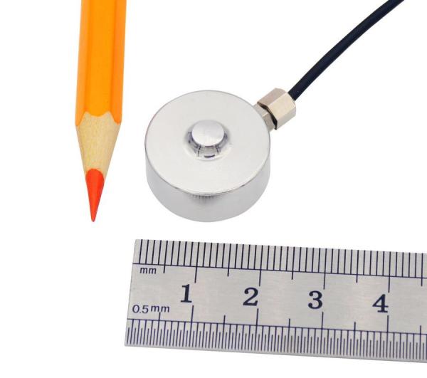 Buy Miniature Button Type Compression Force Sensor 10kN 20kN Compression Force Measurement at wholesale prices
