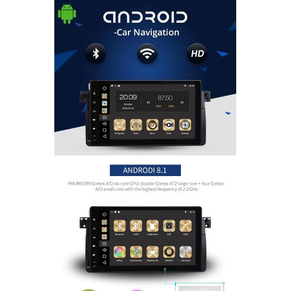 4GB DDR3 Car BMW GPS DVD Player HD 1024*600 With Steering Wheel Control