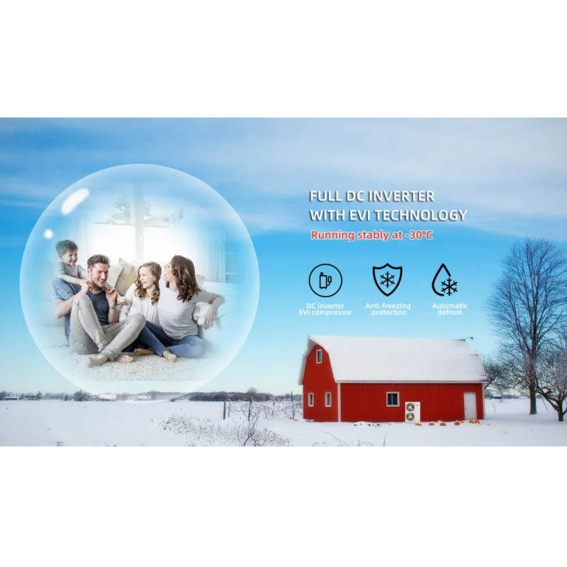 Low Ambient Temp IPX4 High Cop Heat Pump For Chilly Area