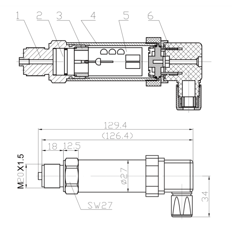FRD SENSOR FD80A High-Precision Intelligent Pressure Transmitter with Multi-protocol Output and Monocrystalline Silicon Sensor