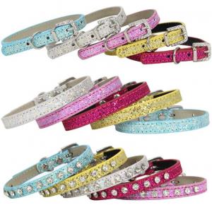 Quality Necklace Crystal Diamond Elastic Xs Kitten Collar Pendant For Puppy Kitten for sale