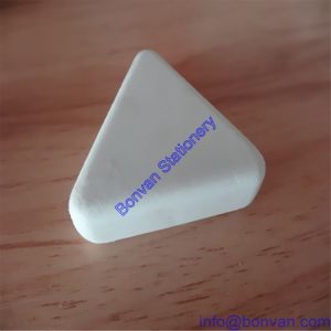 Quality 3D triangular eraser, triangular shape eraser,triangular design promotional eraser for sale