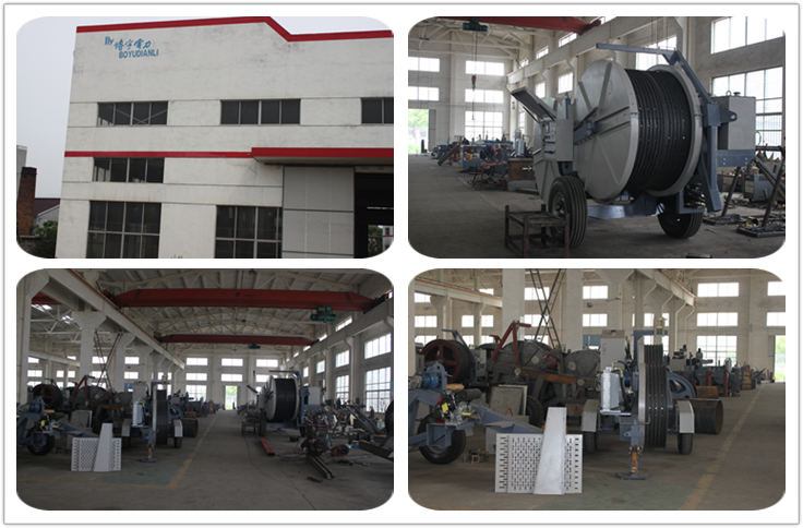 38T 4&6-Bundle Conductor Transmission Line Stringing Equipment Hydraulic Cable Puller Hydraulic Pump German Rexroth