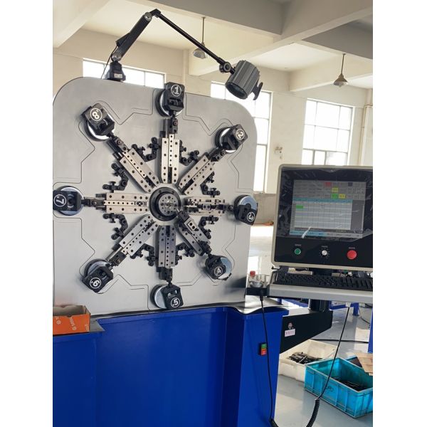 HWASHI 7 Axis 3D CNC Wire Bending Machine For 2 - 6mm / 3 - 8mm Wire