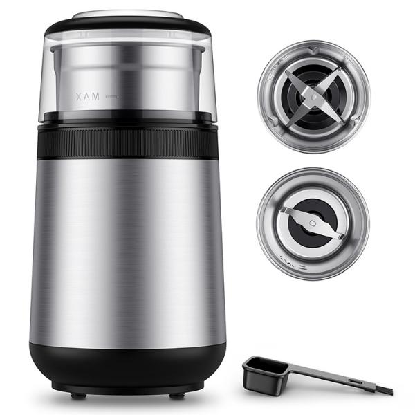 Buy Multi Function Nuts Herb Spice Grinder Machine 2 Removable Cups Electric Drip Coffee Maker at wholesale prices