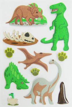 Buy MINI Animal Lovely Puffy Dinosaur Stickers , Promo Custom Foam Stickers at wholesale prices