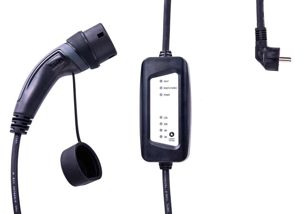 IEC 62196 Type 2 EVSE Home Charger 16A 250V With Current Adjustable