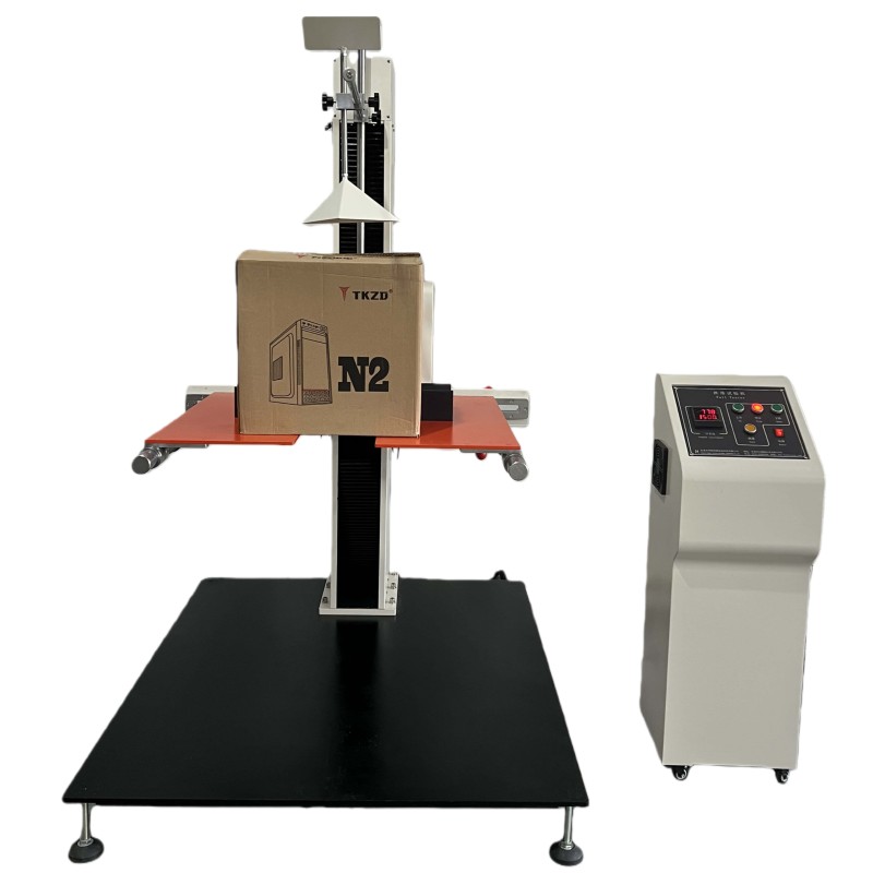 ASTM D5276 Dual Arm Drop Tester Corrugated Box Drop Testing Machine Free Fall Drop Tester