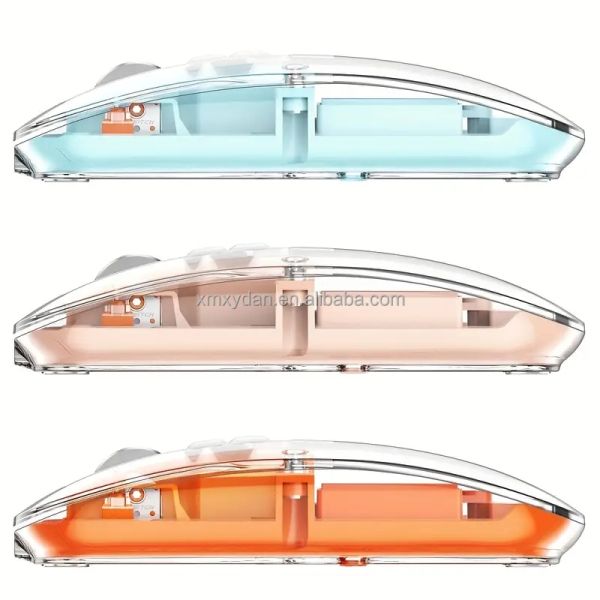 2400 Dpi Backlight Wired Mouse 2.4G Receiver Super Slim Custom Transparent Ergonomics