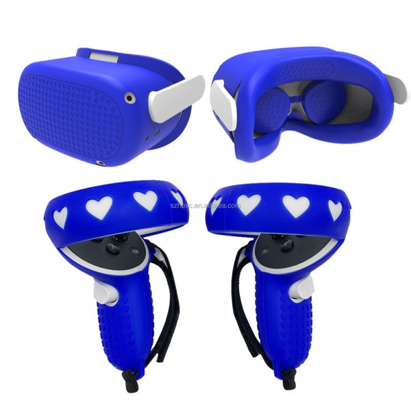 Protective HOXC Oculus Research 2 Accessories Silicone Cover Devices for Touch Controller, Headset Front, Internal Lens, and User Face