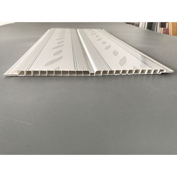 Green Leaf Kitchen Wall Cladding Panels , Plastic Wall Liner Panels