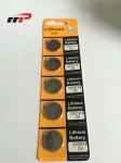 Primary Button Cell 75mAh CR2016 Lithium Battery 3.0V / Li-MnO2 Blister Card