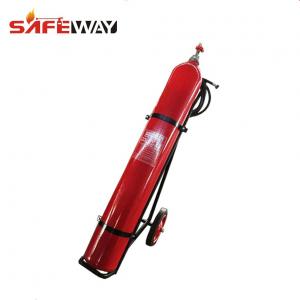 Quality RED CO2 Fire Extinguisher Carbon 20kg Wheeled Gross Weight 38kg for sale