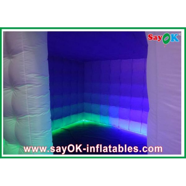 Inflatable Party Decorations Bright Lighting Inflatable Photo Booth Fire-Proof Purple Inside L3 X W3 X H3m