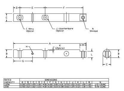 Scale Load Cell IN-WBL33 2.5klb Batching Scale Shear Beam SS/Alloy Steel C3 IP68 weight force sensor 2mv/v