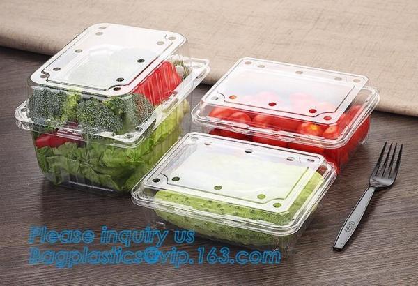 Blister large clear plastic fruit container with lid for fruit packaging,blister fruit box /container/ fruit Tray/ Clear