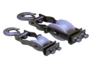China Transmission Line Stringing Tools Single Sheave Nylon Stringing Pulley Block on sale